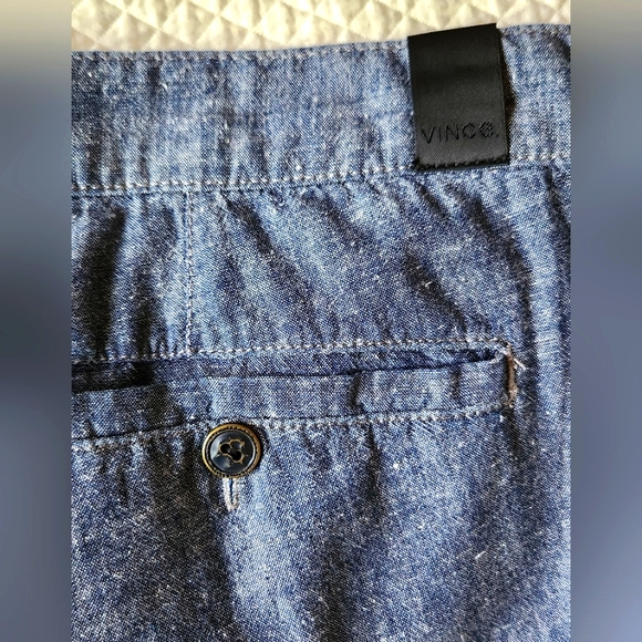 Vince Chambray Boyfriend Fit Cropped Trouser Size 30 - Picture 5 of 7